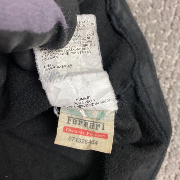 Puma Ferrari Scuderia Soft Shell Jacket Hoodie Mens Large Black Full Zip Street - Picture 9 of 12